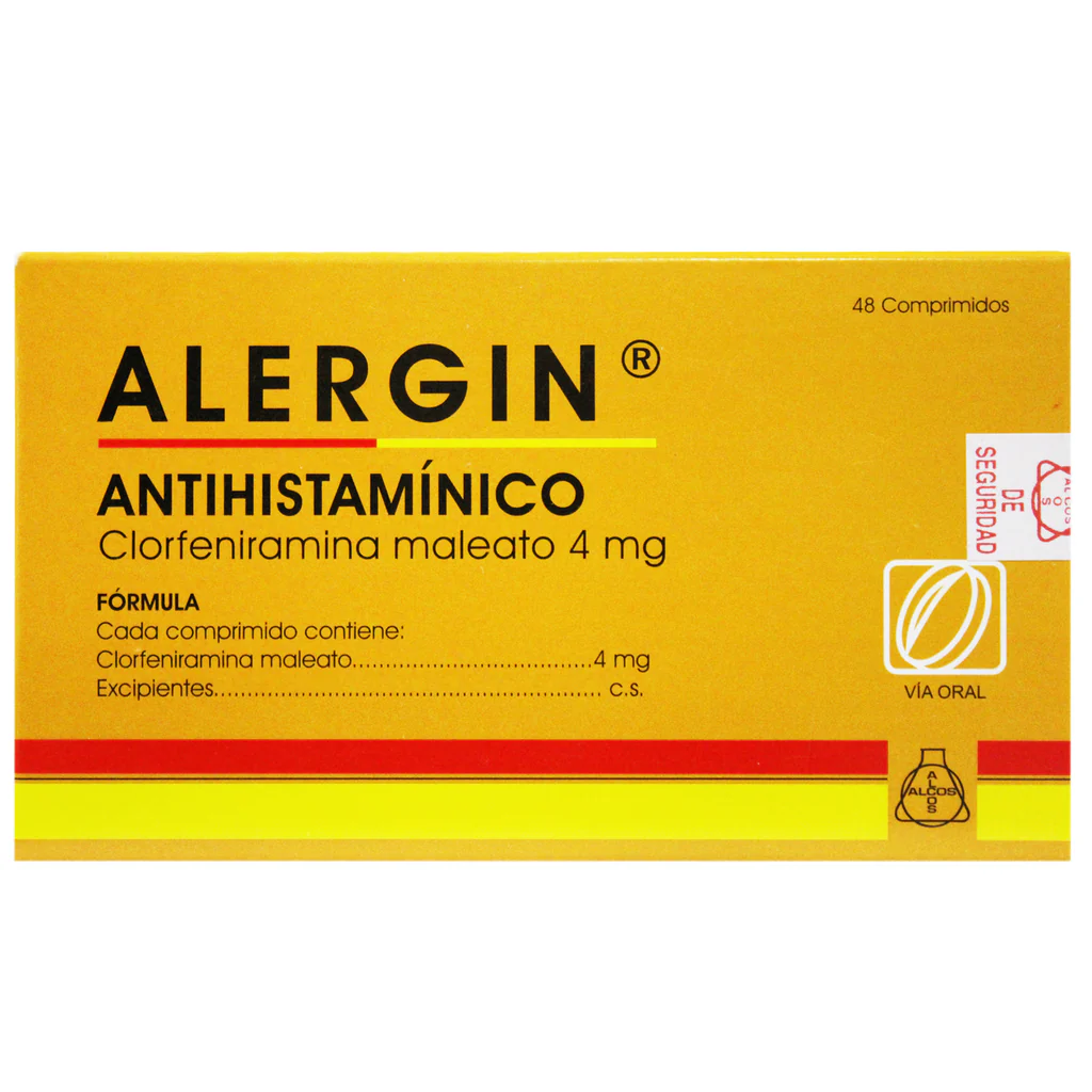 Alergin Clorfeniramina 4Mg Maleato X Tableta