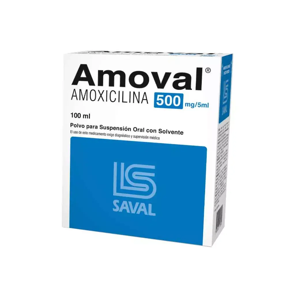 Amoval 500Mg 5Ml Susp X 100Ml Amoxicilina