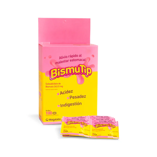 Bismutip 262.5Mg Subsalicilato De Bismuto X Sobre