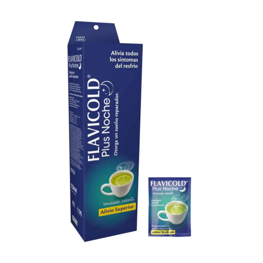 Flavicold Plus Noche Caliente Sabor Limon X Sobre