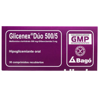 Glicenex Duo 500Mg Metformina Y 5Mg Glibenclamida X Tableta