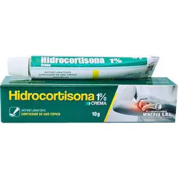 Hidrocortisona 1% Crema X 10G minerva antinflamatorio