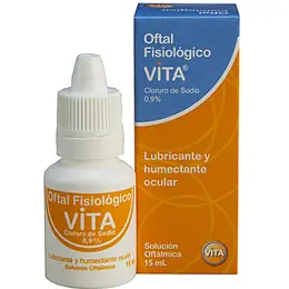 Oftal Fisiológico Vita 0.9% Colirio Clorur Sodio X 15Ml