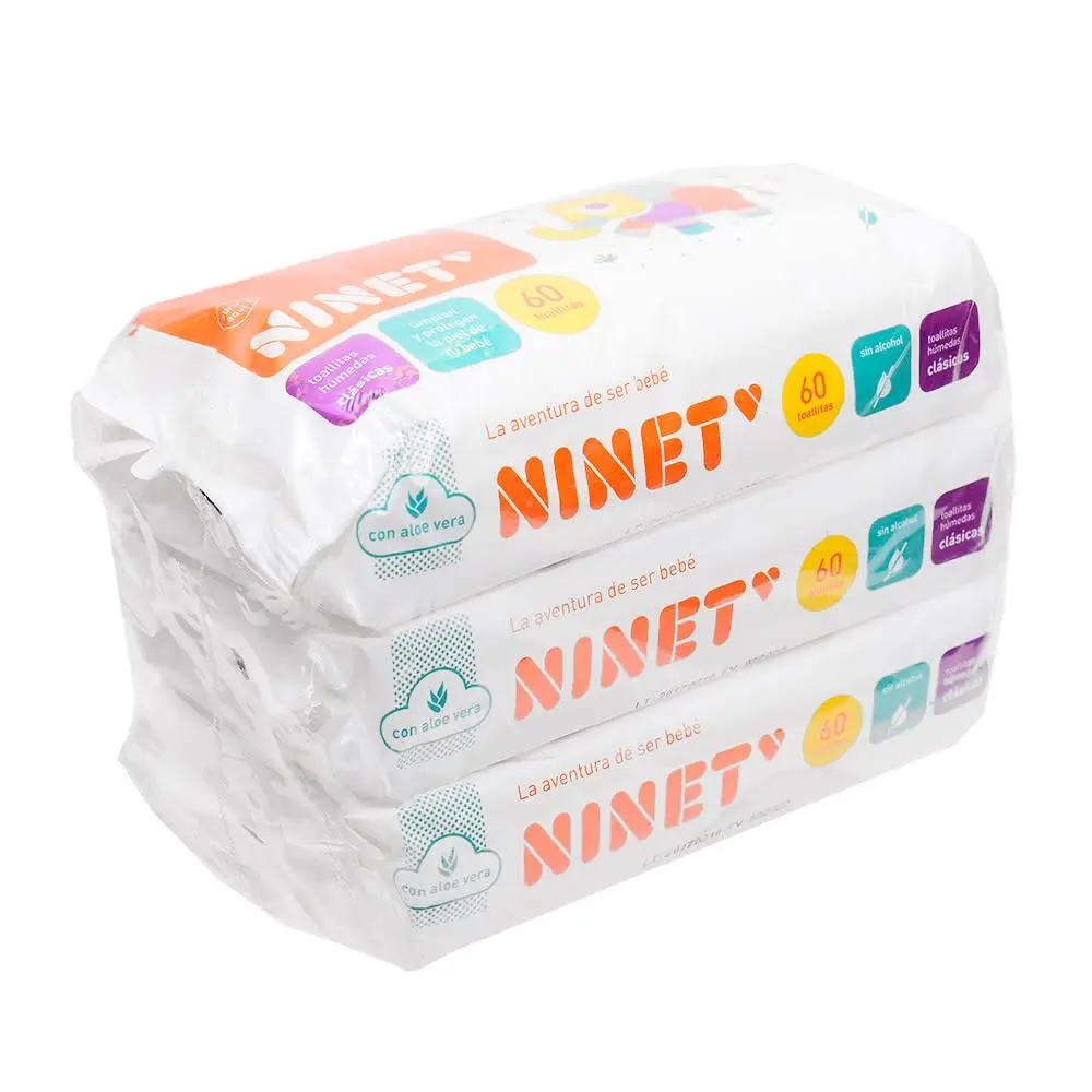 Toallitas Humedas Ninet Plus X 60 Unidades