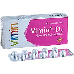 Vimin D3 Vitamina D3 1000Ui X Capsula Blanda