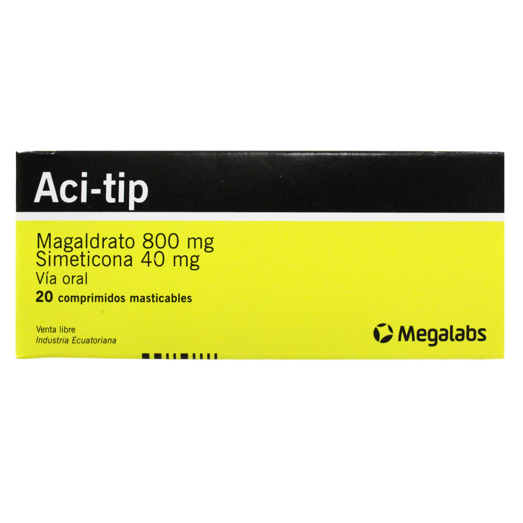 Aci Tip Magaldrato Simeticona X Tab 