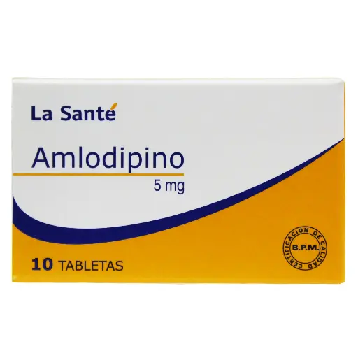 Amlodipino 5Mg X Tableta La Sante