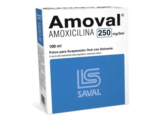 Amoval 250Mg 5Ml Susp X 100Ml Amoxicilina
