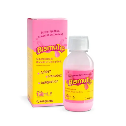 Bismutip 87.33Mg 5Ml Susp X 150Ml Bismuto Subsalic
