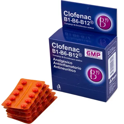 Clofenac B1 B6 Y B12 X Tableta