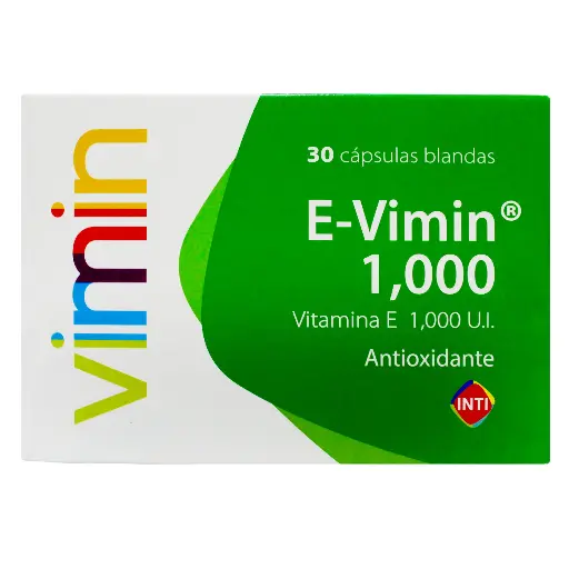 E Vimin 1000Ui Vitamina E X Capsula Blanda