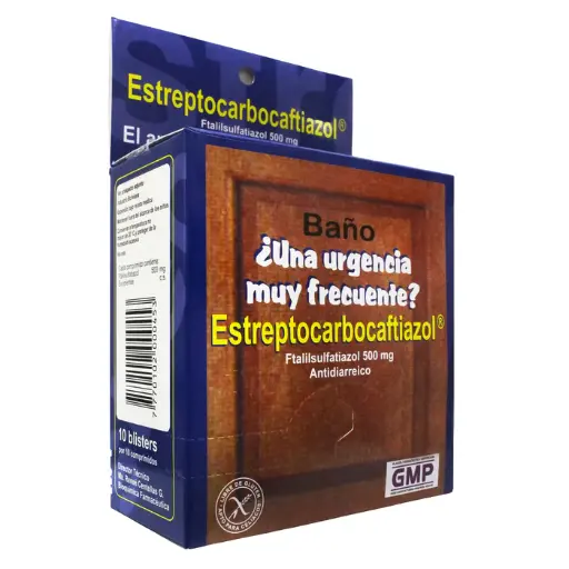 Estreptocarbocaftiazol Nf Ftalilsulfatiazol 500Mg X Tableta