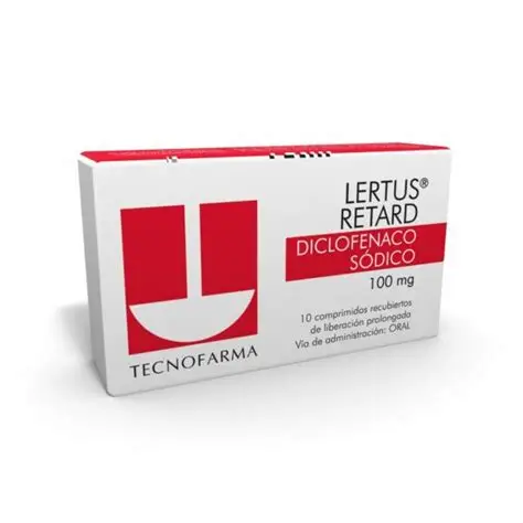 Lertus Retard 100Mg De Diclofenaco Sodico X Tableta