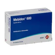 Mebidox Ibuprofeno 600Mg X Capsula Blanda