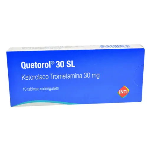 Quetorol SL 30Mg Ketorolaco Sublingual X Tableta