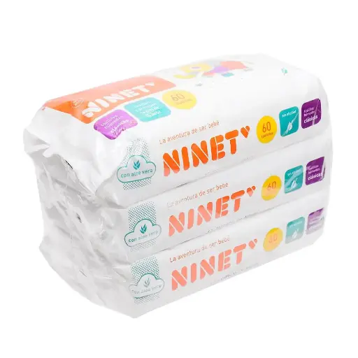 Toallitas Humedas Ninet Plus X 60 Unidades