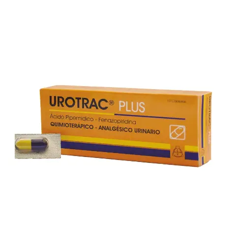 Urotrac Plus Acido Pipemidico 400Mg Y Fenazopiridina Clorhidrato 100Mg X Capsula