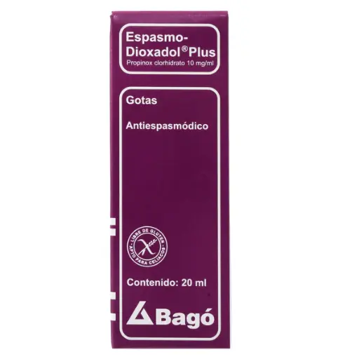 Espasmo Dioxadol Plus 10Mg Gotas X20ml Propinoxato
