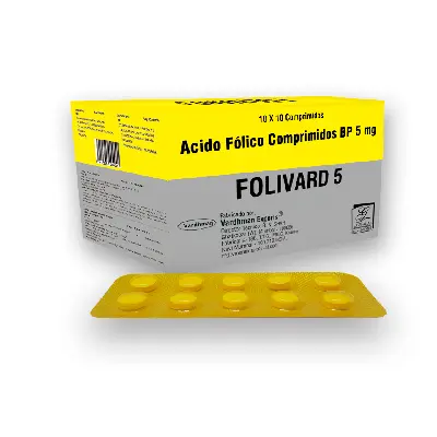  FOLIVARD 5 Acido Folico 5Mg Generico X Tableta