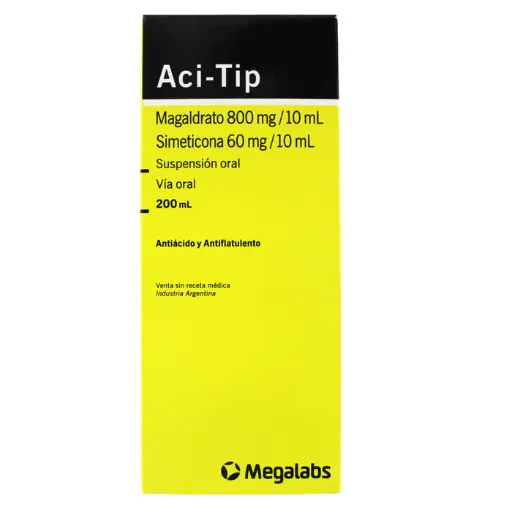 Aci Tip Magaldrato 800Mg-10Ml Y Simeticona 60Mg-10Ml En Suspension X 200Ml