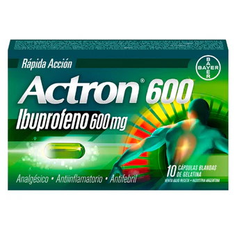 Actron Ibuprofeno 600Mg X Capsula Blanda 